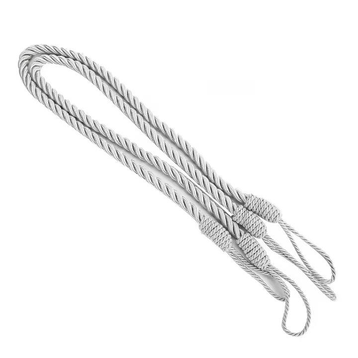 2/4Pcs Atascadores De Cortina De Algodón Y Cuerda Decorativos Accesorios Para Habitación Tipo De Cierre De Cortina - 1