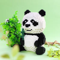 Linkgo Panda Modelo De Animal 390 Piezas Bloques De Construcción Mini Auto-Desbloqueables Para Niños Juguete Educativo De Artesanía DIY - details 5