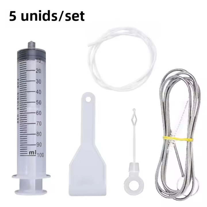 Set De 5 Herramientas De Limpieza Para Agujero De Drenaje De Nevera Cepillo Para Limpieza Del Saliente De Agua Ecológico PP - 1