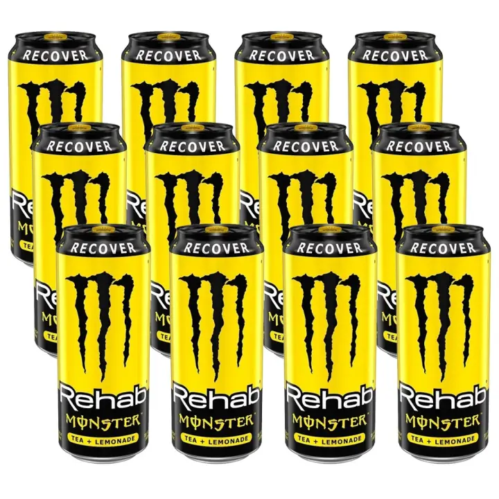 MONSTER REHAB LEMON sabor limón - Latas de 500ml - Pack 12 uds - 1