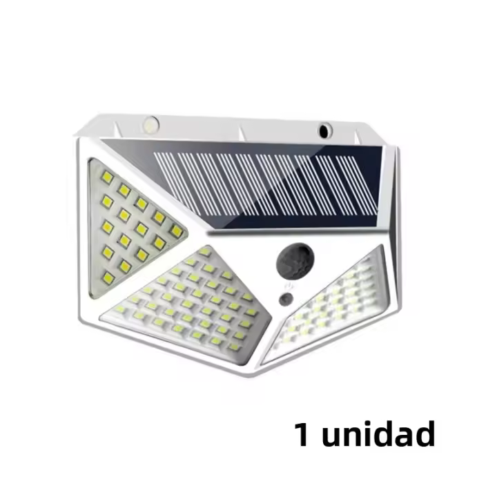 Pack De 12 Luces Solares Para Exterior 100LED Con Sensor De Movimiento Iluminación De 270° Para Jardín Patio Seguridad Brillante - 1