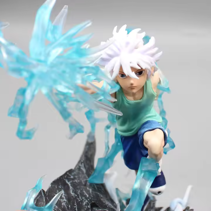 Figura De Anime HUNTER×HUNTER Killua Zoldyck 18cm PVC Colección De Modelos Para Escritorio Regalo Para Niños Juguetes - 1