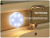 6pcs Luz De Pared LED Hexagonal De Control Táctil Luz De Noche Sensible Al Toque Luz De Celdas De Miel Luces Nocturnas - details 6