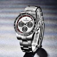 Reloj Deportivo Para Hombre PAGANI DESIGN V2 40MM Cuarzo Vidrio De Zafiro Luminoso Cronógrafo Acero Inoxidable Resistente Al Agua - details 10