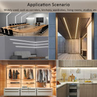 Tira De Luz LED SMD2835 DC24V 180LEDs/m 8mm 5M 10M WW CW NW Suave Barra De Lámpara Dimmable Iluminación Lineal Para Decoración De Habitaciones - details 6