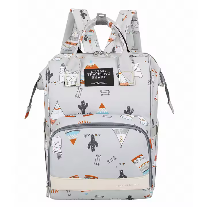 Porcheddu Bolso de pañal para Bebe Grande capacidad Bolsa de viaje para Mamá embarazada con ASA para Carro de comprar - 1