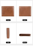 Cartera De Cuero Genuino Para Hombre WESTAL Con Bolsillo Para Monedas Y Tarjetas Tres Hojas Cierre De Cordón Casual - details 14