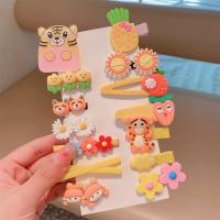 Juego De 14 Clips De Pelo Para Bebé Niña Clips De Silicona Suave Estilo De Moda Clips De Pico De Pato Clips Laterales Dulces Y Tiernos Accesorios Para El Cabello - details 7