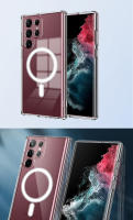 Funda De Teléfono Magnética Transparente De Lujo Para Samsung Galaxy S24 Ultra S23 FE S22 plus Compatible Con Magsafe Carga Inalámbrica Resistente a Golpes Y Choques - details 13