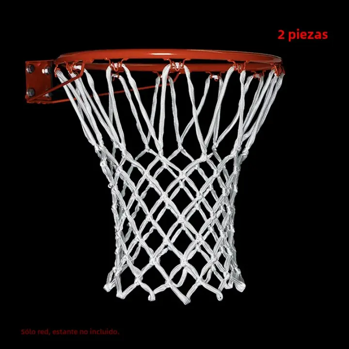 Red De Baloncesto Estándar De Malla Para Anillo De Baloncesto Accesorios Para Aro Deportivo Al Aire Libre Paquete De 1 Pares - 1