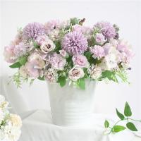 1 Rama De Flores Artificiales Rosa Hidranegra Peonía Vintage Para Novia Decoración De Casa Y Boda Plantas Falsas De Seda - details 12