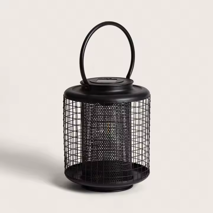 Ledkia Lámpara de Mesa Solar Exterior LED Junín Negro - 1