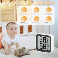 NOKLEAD Mini Higrómetro Monitor Termómetro Medidor De Humedad Con Icono De Cara Indicador De Comodidad Para Interiores ℃/℉ Switch Para Hogar Y Oficina - details 3