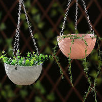 Macetas Colgantes Para Balcón En Imitación De Rotura Tejido Rattan Soporte Para Plantas Decoración De Jardín Y Interior - details 1