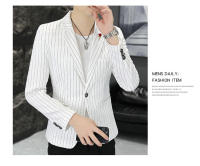 Chaleco De Negocios Para Hombre Estilo Británico Con Rayas Moda Casual De Lujo Para Bodas Y Banquetes Cierre Único Material Poliéster Y Viscosa - details 10