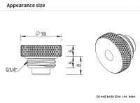 Sensor De Temperatura Barrow Con Conector G1/4'' Fitting Para Sistemas De Enfriamiento Por Enfriamiento Por Agua 10K 8mm(Short) 15mm(Long) Cable De 30cm TCWD-V1/TCWDL-V1 - details 11