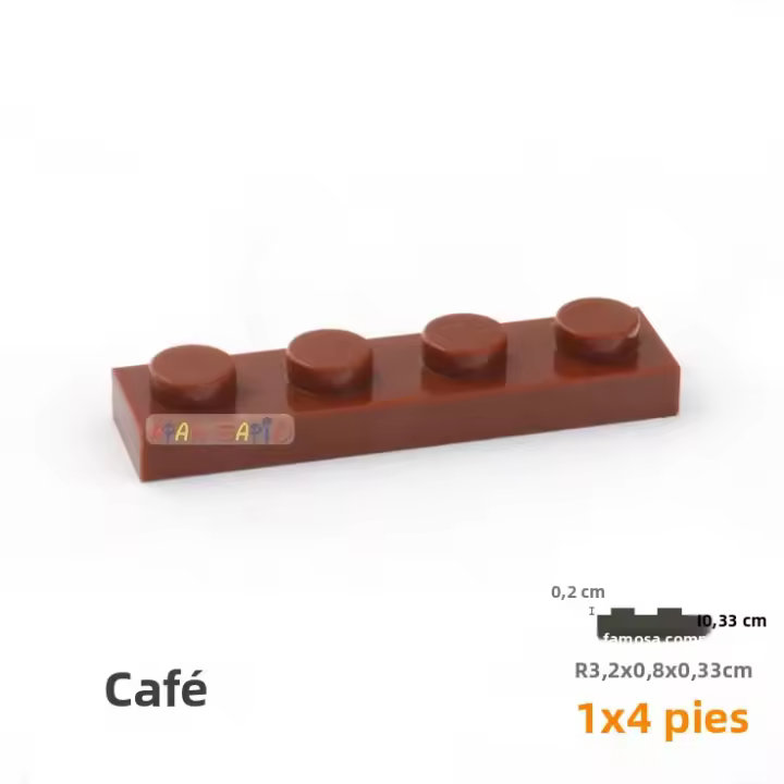 30pcs Bloques De Construcción Educativos DIY 1x4 Para Niños Juguetes De Montaje Compatible Con 3710 Material ABS Tamaño Pequeño - 1