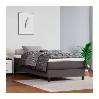 VidaXL Estructura de cama Houston cuero sintético - 1