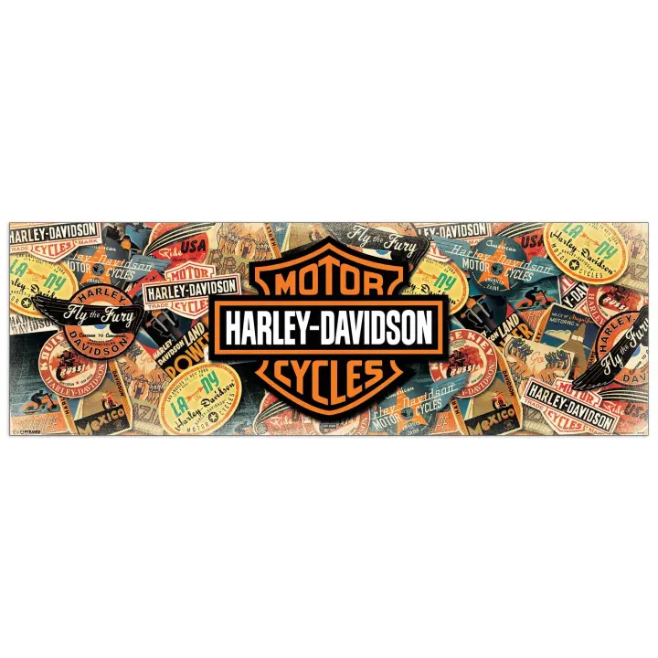 Panel decorativo, listado para Colgar. -Harley Davidson Travel - Cm 90x30 - 1