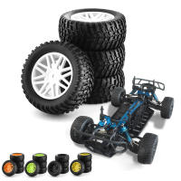 4pcs Ruedas De Plástico Con Neumáticos Para Coche RC 1/10 Universal Compatible Con HSP 15502 94107 94170 94155 94177 Para Camión De Carreras Cortas - details 0