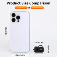 Cámara Mini HD 1080p Con Pantalla Portátil Para Interior Y Exterior Deportiva Soporte De Tarjeta TF Regulador De Video De Cámara Vintage - details 4
