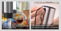 Aguja Para Abrevidrios Eléctrica Recargable Roja Con Cortador De Película Y Tapa Para Vino Regalo De Navidad Eco-amigable - details 8
