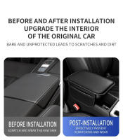 Protector De Consola Central De Coche Con Cubierta De Muñeca Y Bolsillo Lateral En PU Cuero Accesorios De Coche Para Adultos - details 3