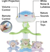 Fisher-Price Móvil Ositos Voladores - Producto para Bebés - 3 Opciones de Sonido - con 3 Ositos - Control Remoto -  0+ Meses - CDN41 - details 5