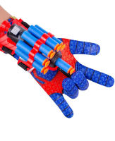 Juguete De Lanzador De Araña Para Niños Guantes De Tiro De Red Disfraz De Halloween Pulsera De Propulsión Juego De Cosplay Regalo Para Niños - details 0
