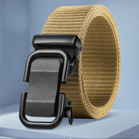 Cinturón De Lona De Nylon Para Hombres Con Hebilla Automática De Metal Para Trabajo Al Aire Libre Estilo Fashion - details 4