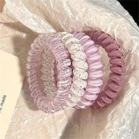 4pcs/set Elásticos Para El Cabello En Forma De Teléfono Azul Y Morado Accesorios De Cabello Lindos Y Dulces Para Mujeres - details 1