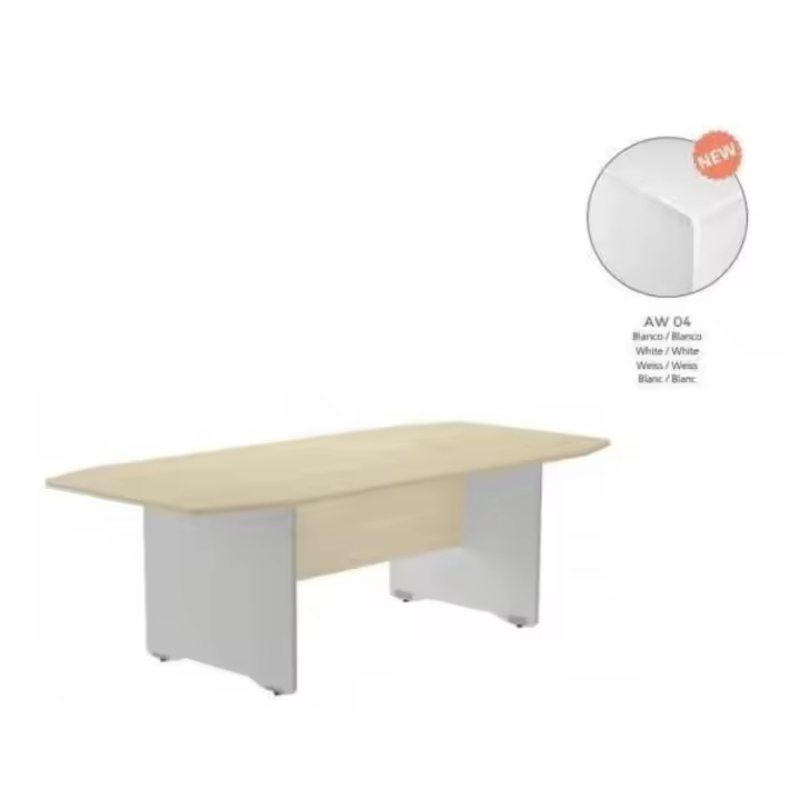 MESA DE ROCADA MODELO MEETING TAMAÃ‘O DE 220x100x72 CM BLANCO/BLANCO - 1