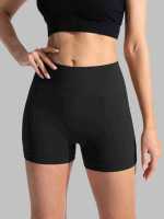 Pantalones De Yoga Para Mujer Cintura Alta Sin Costuras Secado Rápido Transpirables Shorts Deportivos Para Correr Y Fitness - details 3