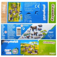 Playmobil (71307) set de animales, vaca, ternero, cabra, cabrito, oveja, cordero, cerdos panzudos, pajaros, Country - details 4
