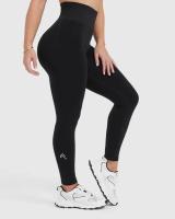 Leggings De Yoga Para Mujer Oneractive High Waist Elastic Monochromaticos Fitness Gimnasio Entrenamiento Correr Pantalones Sin Costuras - details 3