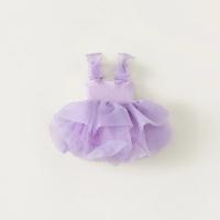 Vestido De Princesa Para Niña Dulce Y Encantadora Vestido De Malla Para Bebé Para Cumpleaños Y Fiestas De Verano Talla A-Line Sin Mangas Largo Mini - details 3