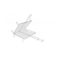 Parrilla doble abombada acero zincado 40x45x17.5cm. 2593 Sauvic - details 3