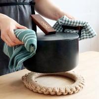Toallas De Té De Algodón Tres Enlaces Paños De Cocina Y Baño Toallas De Mano Tejidas Al Estilo Tela Para El Hogar Pack De 3 - details 16