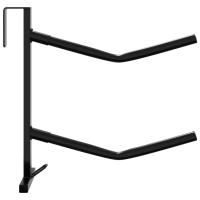vidaXL Soporte montura 2 brazos portátil con gancho brida hierro negro - details 3