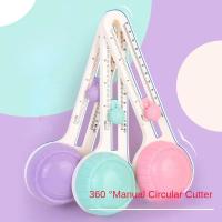Cortador Circular De Papel Para Scrapbook Y Tarjetas Forma Redonda Rotativa DIY Herramienta De Corte Redondo - details 1