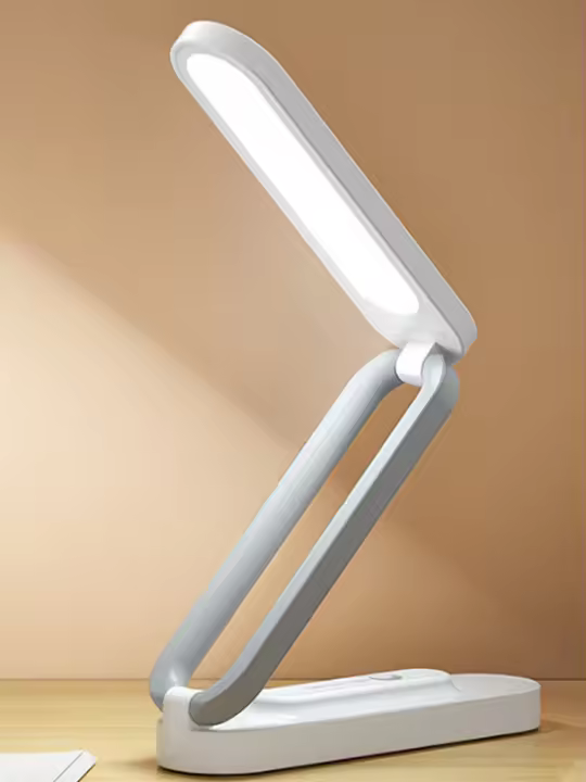 Lámpara De Mesa LED Plegable Protección Ocular 3 Niveles De Encendido Iluminación De Mesa Luz Nocturna Para Cama Y Dormitorio Recargable Moderna - 1