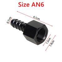 Adaptador De Tubo De Combustible AN6 AN8 a 3/8" Con Conector TF-1094 Negro Adaptador Barbado Para Motor Universal T-6061 Aluminio - details 1