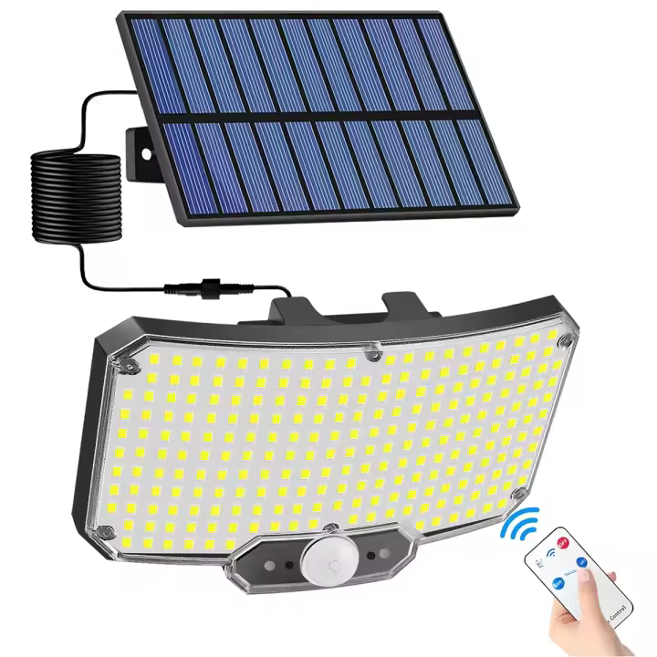 Lámpara Solar Exterior Con 234 LEDs Y Sensor De Movimiento 3 Modos Luz De Seguridad IP65 Impermeable Control Remoto AMARYLLIS - 1