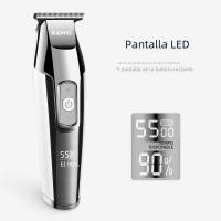 Kemei 5027 Cortacabello Para Barbero Sin Cable Corte Cercano Para Líneas Y Afeitado Seco Pantalla LCD Trimmer De Cabello Con Cuchilla De Titanio - details 7