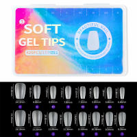 PINPAI 420PCS Uñas Postizas De Gel Mate Almendro Coffin T Forma Cubiertas Completas Falsas Uñas Capullos De Gel Artificial Suave Tamaño M 15 Tamaños Diferentes - details 9
