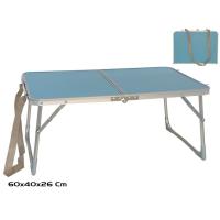 STARLEY-MESA CAMPING BLANCA /AZUL PLEGABLE ALUMINIO C/ASA  60X40X26 CM - details 1