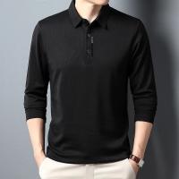 Camisa Polo De Manga Larga Para Hombre Con Estampado De Letras En Cuello Casual Top De Algodón Blends Anti-Shrink - details 9