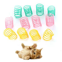 Juguete Interactivo Para Gatos Con Resorte En Forma De Espiral Colorido Juguete De Muelles Para Gatos Juguetes Para Mascotas - details 2