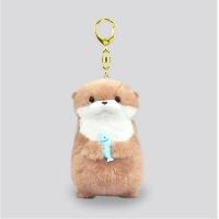 Llavero De Peluche De Erizos De Agua Sosteniendo Peces Juguetes Pequeños Para Bolso De Escuela Monedero Regalos Unisex 11cm - details 2