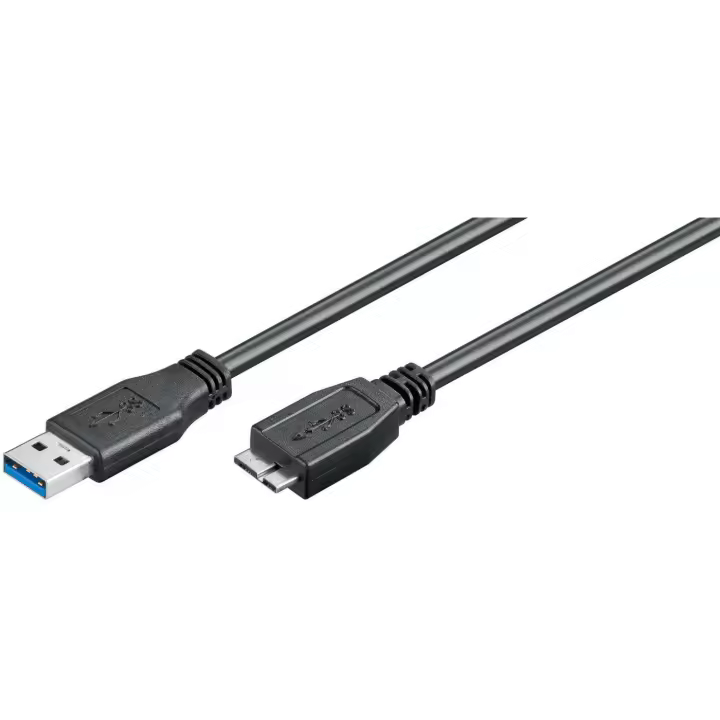 Cable USB 3.0 Microconnect A-B Micro 3m M-M de Alta Velocidad - 1